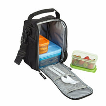 Rubbermaid Lunch Blox Lunch Bag Small Black Etch Black Microwave
